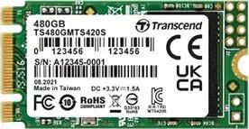 SSD накопитель Transcend 420S 480ГБ, M.2 2242, SATA III,  M.2 [ts480gmts420s]